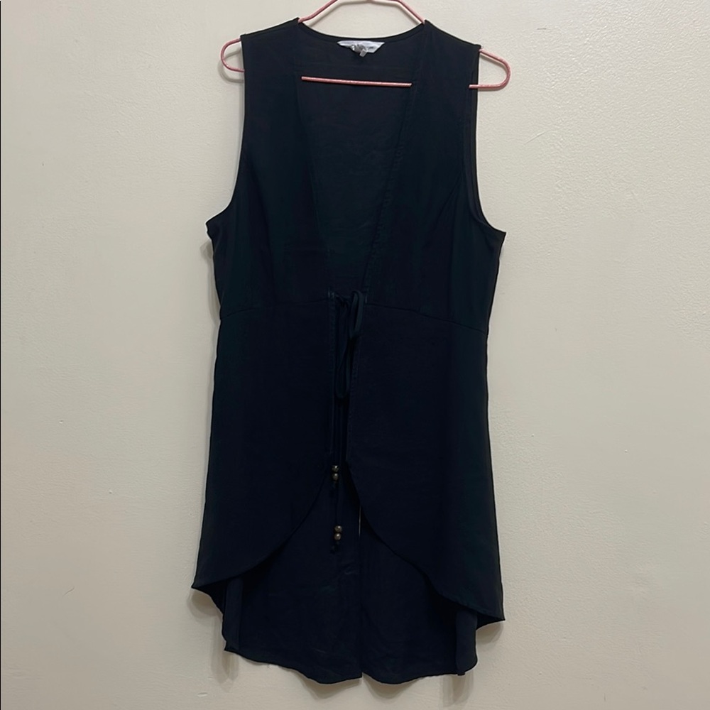 Black Sleeveless Vest Size S